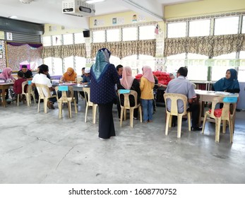 Negeri Sembilan, Malaysia - Jan 2,2020: First Day School Session At Jelebu, Negeri Sembilan. Picture Taken At SK Undang Jelebu Primary School 