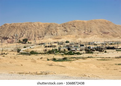 Negev Israel April 14, 2018 View Of A Israeli Army Base In The Negev Desert Afternoon