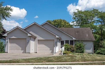 Neglected Abandoned House With Wheelchair Ramp