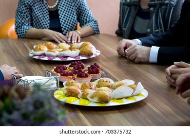 at the negotiating table