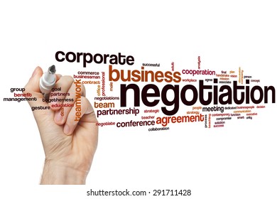 Negotiation word cloud concept - Shutterstock ID 291711428