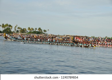 Nehru Trophy Snake Boat (Chundan Vallam) Race At Alappuzha In Kerala, India Held On August 12, 2007.  The Event Takes Place On The Second Saturday Of August Every Year In Punnamada Bckwaters. 