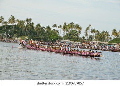 Nehru Trophy Snake Boat (Chundan Vallam) Race At Alappuzha In Kerala, India Held On August 12, 2007.  The Event Takes Place On The Second Saturday Of August Every Year In Punnamada Bckwaters. 