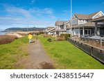 Neighborhood of real estate properties in Canon beach Oregon state.