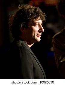 Neil Gaiman At The European Premiere Of 'Beowulf' At The Vue Cinema On November 11, 2007, London, England.