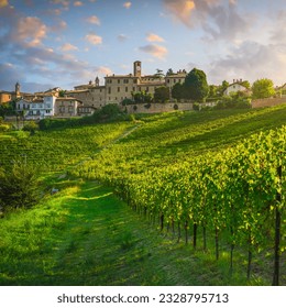 Neive village and Langhe vineyards, Unesco Site, Piedmont, Northern Italy Europe. - Powered by Shutterstock