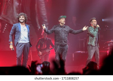 Nek, Max Pezzali And Francesco Renga Concert In Taranto, Puglia, Italy - 12/04/2018