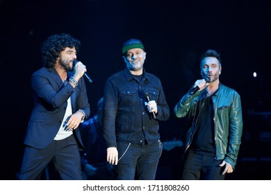 Nek, Max Pezzali And Francesco Renga Concert In Taranto, Puglia, Italy - 12/04/2018