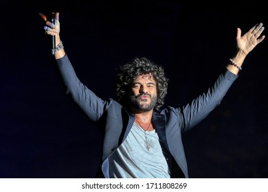 Nek, Max Pezzali And Francesco Renga Concert In Taranto, Puglia, Italy - 12/04/2018