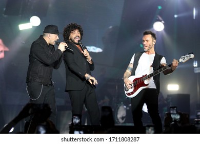 Nek, Max Pezzali And Francesco Renga Concert In Taranto, Puglia, Italy - 12/04/2018