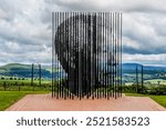 Nelson Mandela capture site , steel statue in Howick midlands KwaZulu Natal