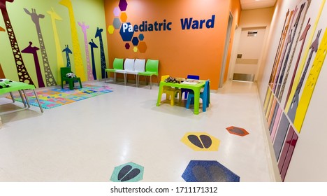 Nelspruit, South Africa - February 02, 2015: Empty Paediatric Childrens Hospital Ward Waiting Room