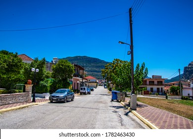 NEMEA, GREECE - JULY 2020: Nemea Town - Ancient Site In The Northeastern Peloponnese Greece. Formerly Part Of The Territory Of Cleonae In Ancient Argolis Now Situated In The Regional Unit Of Corinthia