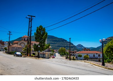 NEMEA, GREECE - JULY 2020: Nemea Town - Ancient Site In The Northeastern Peloponnese Greece. Formerly Part Of The Territory Of Cleonae In Ancient Argolis Now Situated In The Regional Unit Of Corinthia