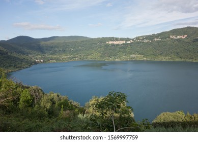 Nemi Lake On The Alban Hills , Lazio, Italy