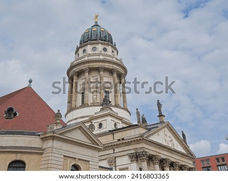 neoclassical architecture of the French cathedral, Berlin, Germany