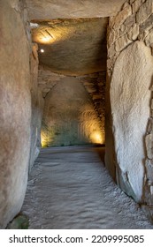 Neolithic Chamber Tomb In Locmariaquer, Brittany, France, 08-03-2022