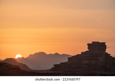 Neom Desert And Mountains In Saudi Arabia