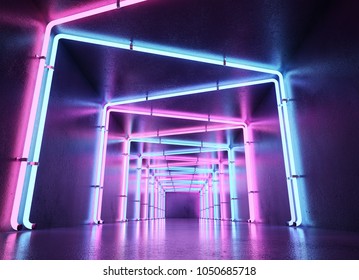 Neon abstract background - Shutterstock ID 1050685718