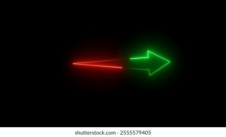 Neon arrow signs collection. Bright arrow pointer symbols on brick wall background. . Banner design, bright advertising signboard elements. - Powered by Shutterstock