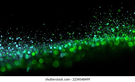 Neon bokeh background with various colors on black. Blur halftone glitter texture. Blurry night lights retro glow. - Powered by Shutterstock