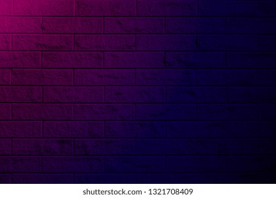 Neon Brick Wall Background Pinkblue Light Stock Photo 1321708409 ...