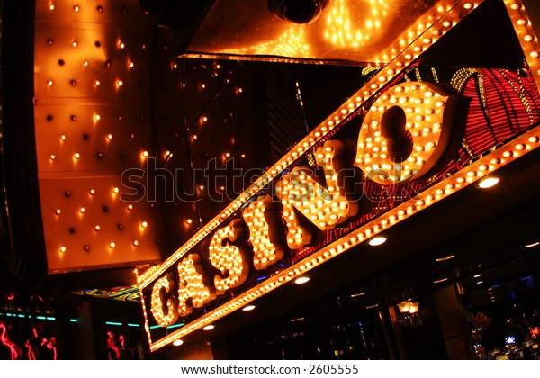 Neon Casino Sign Stock Photo (Edit Now) 2605555