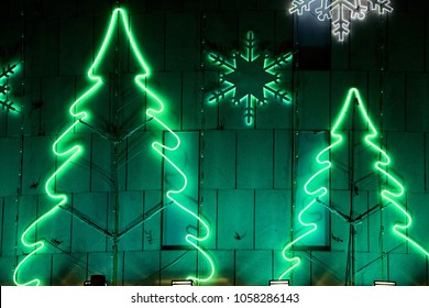 Neon Christmas Tree