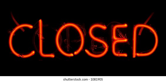 Neon Closed Sign