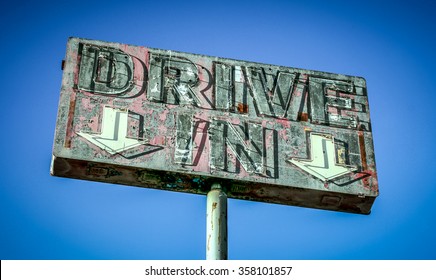 Neon Drive In Sign