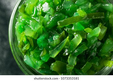 Neon Green Chicago Style Pickled Relish In A Bowl