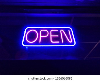 Neon Light That Is Open But Not Turned Off