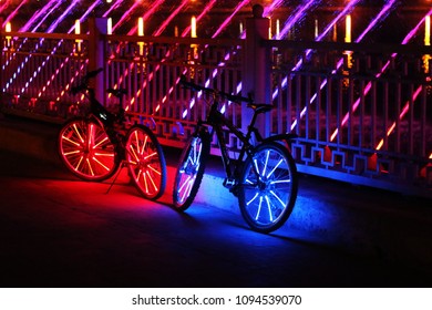 neon bicycle lights