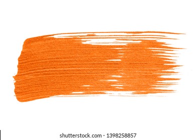 Neon Orange Brush Stroke Background