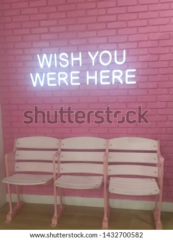 Neon pink sign 