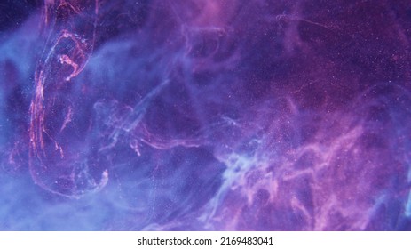 Neon smoke texture. Ink water splash. Aura haze. Fluorescent light purple pink blue color gradient fog cloud abstract art empty space background. - Shutterstock ID 2169483041