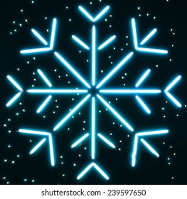 Neon Snowflake