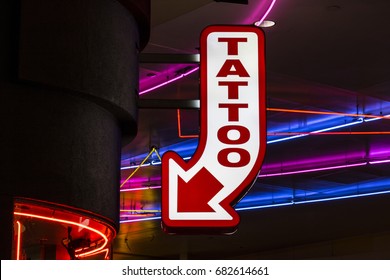 Neon Tattoo Shop Sign II