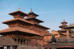 Nepal Kathmandu Royal Patan Palace Complex In Patan Durbar Square Famous Place Tourist Attraction In Kathmandu Nepal