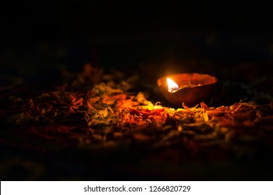 Nepal Traditional Diwali Tihar Light Diyo