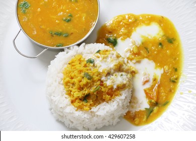 Nepali Dal Bhat With Yogurt