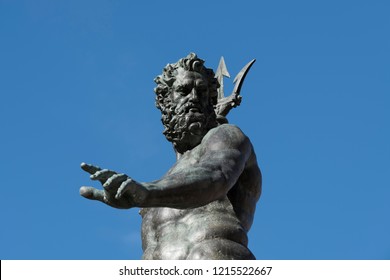 Neptune Fountain In Bologna