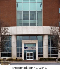 NEPTUNE, NJ - MARCH 20: AIG Building (Insurance Group) Front Entrance In Neptune, NJ On March 20, 2009. AIG Has Taken $170 Billion In Federal Bailout Funds But Paid Out Millions In Executive Bonuses.