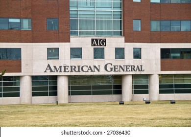 NEPTUNE, NJ - MARCH 20: AIG Building (Insurance Group) Front Entrance In Neptune, NJ On March 20, 2009. AIG Has Taken $170 Billion In Federal Bailout Funds But Paid Out Millions In Executive Bonuses.