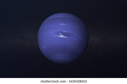the neptune planet in the milky way, creative sci-fi art, surreal abstract photo  elements of this image furnished by nasa