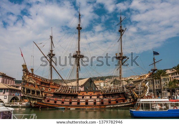 Neptune Ship Replica 17thcentury Spanish Galleon Stock Photo (Edit Now ...