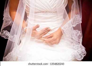 Nervous Bride Before Ceremony