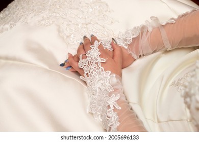 A Nervous Bride Preparing For A Wedding