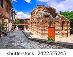 Nesebar, Bulgaria. Church of the Holy Archangels Michael and Gabriel, medieval Mesembria.