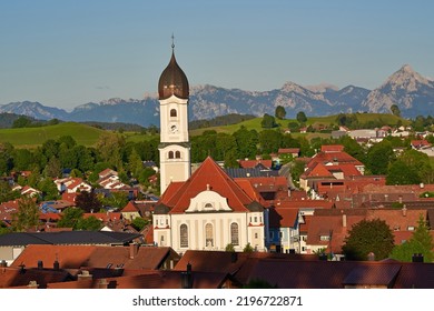 Nesselwang, A Beautiful Village In The Allgäu Alps, Germany